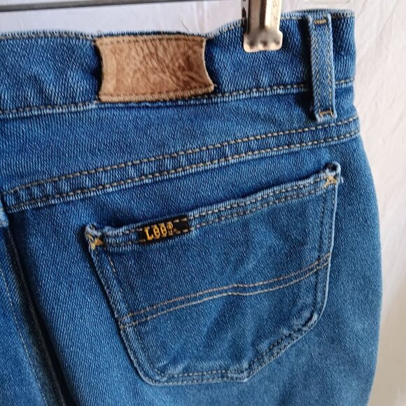 Womens JEANS 30x29 sz 16 MED True Vtg 80s LEE STRETCH DENIM HIGH WAIST MOM - Picture 4 of 5